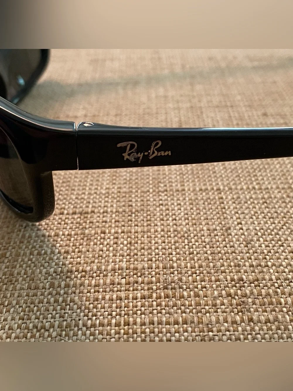 Sporty Sleek Ray-Ban RB4114 Predator Black Wrap Sunglasses Case And Cloth